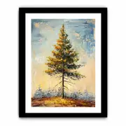 Pine Tree Framed print Art Poster