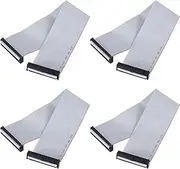 uxcell 4 Pcs IDC Flat Ribbon Cable, 2.54mm Pitch 50mm Width 30cm Long 40 Pin FC to FC Flat Ribbon Connector Jumper Wire for PC, LED Displays