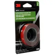 3M AUTO Advanced SUPER STRENGTH MOLDING TAPE 1/2 IN x 5 FT Stage-2 DOUBLE-SIDED