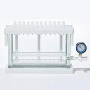 24 Position Solid Phase Extraction Apparatus, Sample Pretreatment Analysis Apparatus with Independent Channel and Pressure Gauge, Adjustable Test Tube Height, Safe No Cross Contamination, for Lab