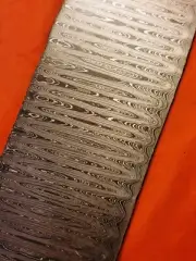 ALABAMA DAMASCUS STEEL BILLET BLANK,BLADE, KNIFE MAKING SUPPLIES - .135" Thick