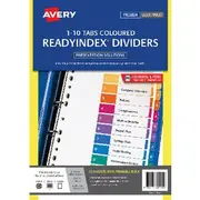 Avery Table of Contents Divider A4 1-10 Tab