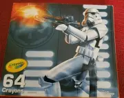 Brand New Pack Of 64 Crayola Crayons Star Wars Storm Trooper by Disney