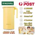 Oneqbaby 0.6L Soy Milk Machine Blender Juicer Cup Fruit Auto Grain Soybean Maker