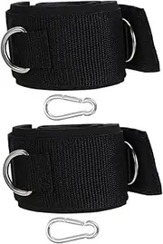 GRIRIW 2Pcs Fitness Thigh Straps Comfortable Nylon Exercise Bands for Leg Workouts Gym for Stretching and Curling Breathable Design for Enhanced Fitness Experience