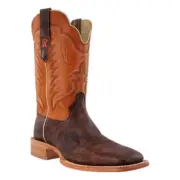 RW8031-2 R. Watson Men's Wide Square Toe Loco Distressed Goat Western Boot NEW