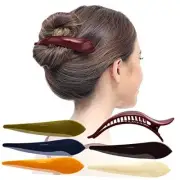 6 Pcs Womens Hair Clip Professional Styling Sectioning Inner Teeth Curve