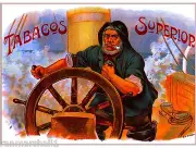 Tabacos Superior Vintage Cigar Tobacco Box Crate Inner Label Art 7x10 inch Print