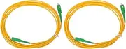 2PCS Fiber Optic Patch Cable Single Mode Single Core SC to SC 3 Meters Fiber Cable for Optic LAN Instrumentation