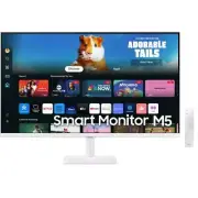 Samsung M5 27" Full HD Smart Monitor With Smart TV Experience - White Color