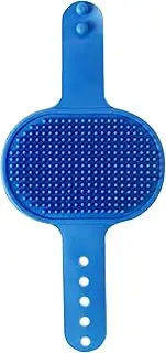 Cat Grooming Brush, Pet Grooming Brush Cat Strap Pad, Silicone Massaging Tool, Adjustable Comb Dry Wet Use for Large Small Medium Breeds Animals Care