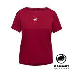 【MAMMUT 長毛象】MAMMUT SEON T-SHIRT W ORIGINAL 機能短袖有機棉T恤 女款 緋紅 #1017-05770