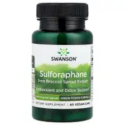 Swanson, Sulforaphane from Broccoli Sprout Extract, 400 mcg, 60 Vegan Caps