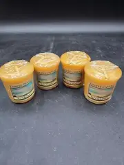 Yankee Candle Sun And Sand Votive Candles 4 pack Samplers VTG New Wrapped