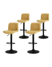 [Artiss] Bar Stools 4x in Brown