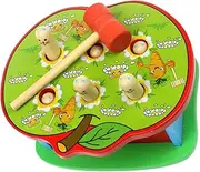 Kisangel 1 Set Wooden Column Beat Educational Training Game for Enhances Hand Eye Coordination Promotes Muscle Development and for Early Learning Activities