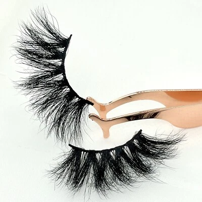 25mm Mink Eyelashes Mink Natural Extension Black Makeup 3D Black Soft Lashes