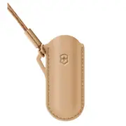 Victorinox 7 cm Classic Swiss Army Knife Leather Pouch - Wet Sand (Beige)