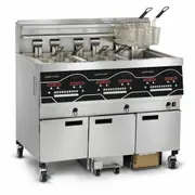 Henny Penny Evolution Elite Four Well Electric Open Fryer - Commercial Deep Fryers (EEE144FFFF-JL) - EEE144FFFF-JL