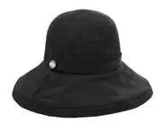 C69 Ladies Woven Breathable Big Brimmed Hat Foldable Leisure Fisherman Hat Sun Protection Sun Hat Holiday Travel Hat