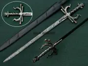 Handmade Damascus Blade 40" Long King Odin Sword of Norse mythology, Gungnir.
