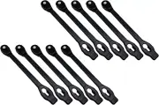 10" Rubber Bungee Strap Tie 10 Pack for Anchor Hookless with Saw Bolt