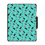 iPad Air 13-inch (M2/M3) Impact Folio Case Lipstick Teal Pattern