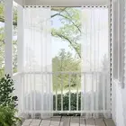Tulle Curtain Exquisite Waterproof Polyester Exquisite Sheer Curtain Polyester
