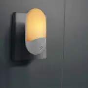 Induction Dimmable Night Light, Soft Warm White LED, Adjustable Brightness