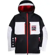 NWT Mens Burton x Run DMC Frostner Jacket $500 XL black white retro lightweight