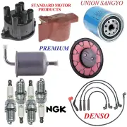 Tune Up Kit Filters Cap Wire Spark Plugs For NISSAN PICKUP L4 2.4L 1996