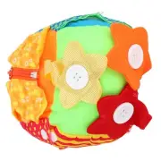Sensory Toy Colorful Soft Zipper Button Design Pillow Keep Hands Busy Touch HR6