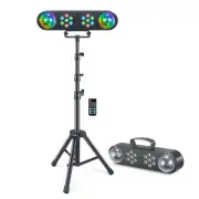 DJ Lights with Stand, Rotating Disco Ball PartyBar Light Set, LED DJ Lights R...