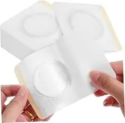 FOMIYES 1set Plaster Plush Bunny Ears Display Cabinet Stand Bunny Ear Headpieces Makeup Remover Sand Accessory Stand Mittens Fastening Accessories Spatula Cover Parts White 50pcs