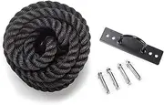 Battle Ropes with Anchor Kit, Full Body Workout Equipment for Crossfit Training Home Gym & Fitness Exercises Rope