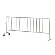 Heavy Duty Galvanized Steel Crowd Control Interlocking Barrier with 1 Flat Foot