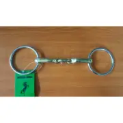 SS Oval Link Loose Ring Curved Snaffle Bit 5"