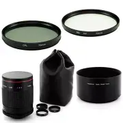 Albinar 500mm Mirror Lens for Pentax *ist D DS DL DS2 DL2 K200D K2000 K100 K110D