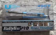 NIB BaByliss PRO 1 Inch Plate Nano Titanium U-Style Straightening Flat Iron
