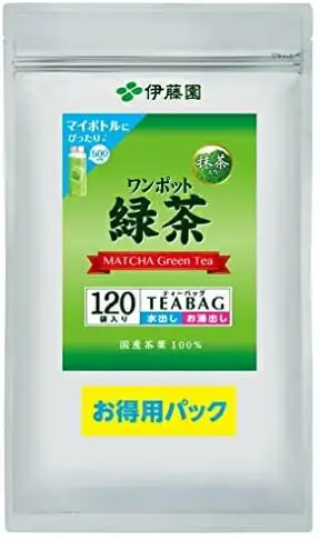 日本原裝 伊藤園 一壺茶 綠茶 2.5g×120袋 可冷泡 抹茶 茶包 煎茶 茶葉 日本茶 沖泡飲【小福部屋】