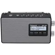 Panasonic RF-D10EB-K DAB / FM Radio - 10cm Speaker, AC/DC, Portable