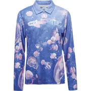 BCF x Tide Women’s Jellyfish Print Collared Fishing Shirt