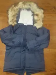 NWT JCrew Crewcuts Factory Boys Navy Fishtail Parka Coat Jacket Size 8