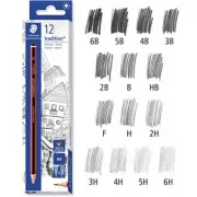 12 x Staedtler Tradition 110 Graphite Pencils 6B 5B 4B 3B 2B B HB F H 2H 3H 4H