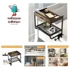 Modern 2-Tier Bedside Shelf with Clip-On Design for Effortless Organization