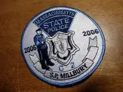 MASSACHUSETTS STATE POLICE SP MILBURY TROOP C C-6 SUPPER BARRACKS PATCH