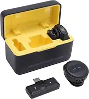 2.4G Noise Canceling 6H Battery Life Lapel Mic Set, Wireless Lavalier Microphone for Video Recording Live Streaming Interviews, Lapel Microphone with Exceptional Sound