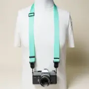 Mint Green Camera Adjustable Shoulder Strap w/ Peak Design Anchors 1.25" wide
