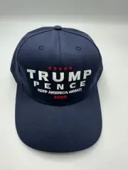 Official Cali Fame Donald Trump Pence MAGA Blue Snapback Hat Cap