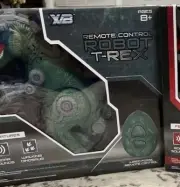 2 Green Remote Control Dinosaur Robot T-Rex Green Green Dinosaur